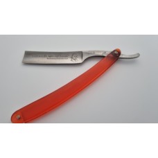 Vintage Butler Shakespeare 11/16 Straight Razor with Red Scales