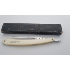 Vintage Henckels 6/8 inch Straight Razor with Cream Scales