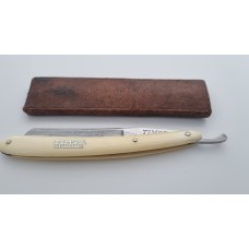 Vintage Timor 13/16 Straight Razor with original Cream Scales